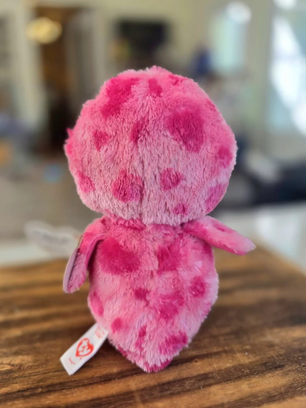 Beanie Boos Plush Pink & White Heart Penguin JULIET Valentines Pet Plush July 8